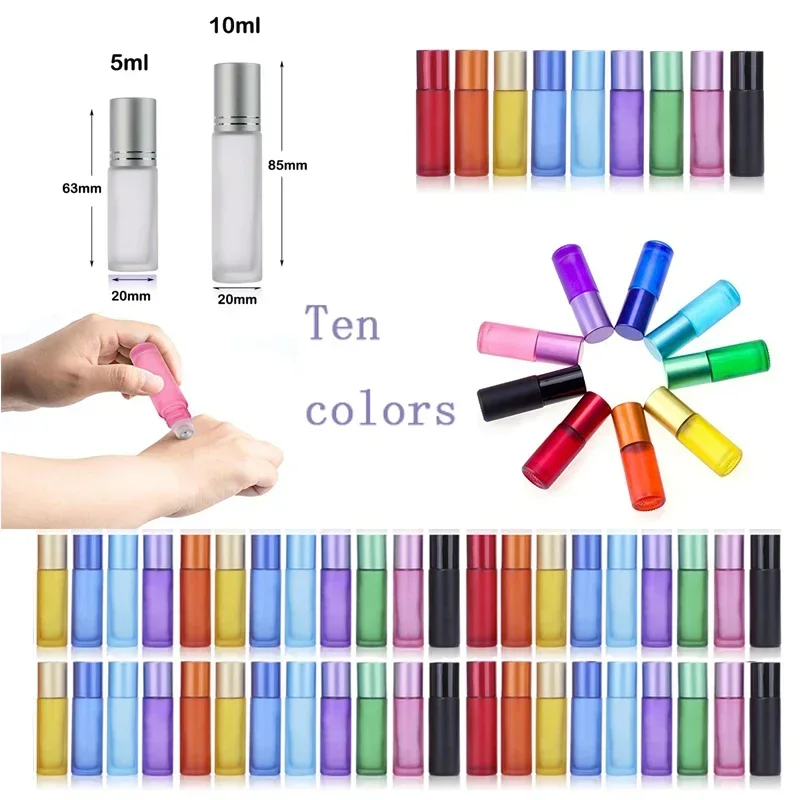 Oud Perfume Spray - 10/30/50Pcs 5-10ml Frosted Glass Roller Bottles