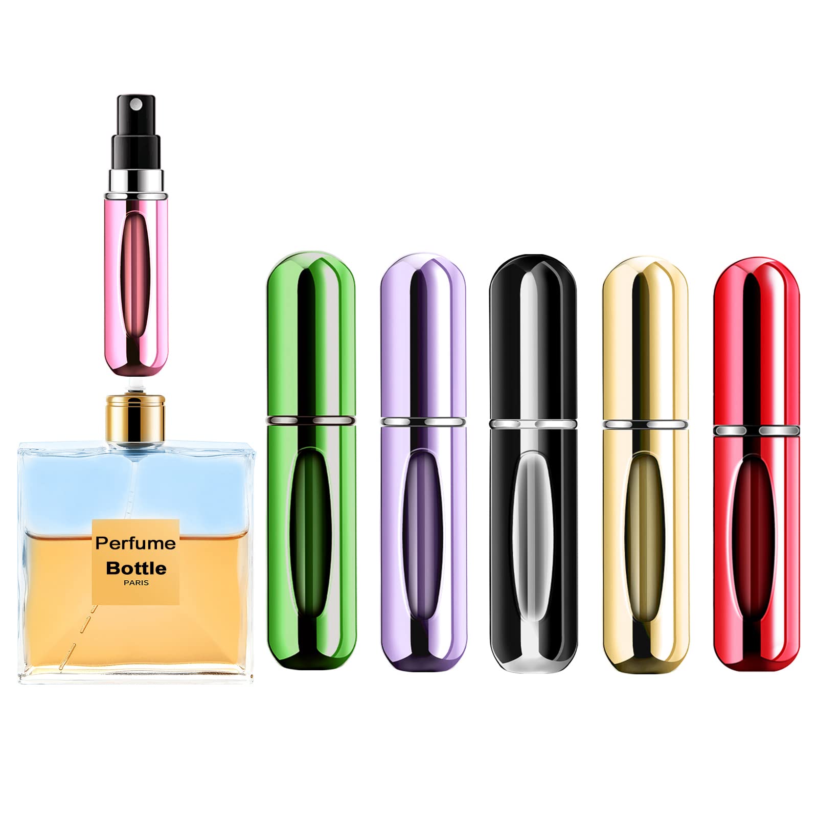 Oud Perfume Spray - Refillable Mini Perfume Bottle Portable Cosmetic