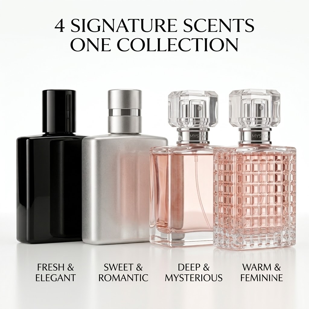 4Pcs Perfume Set for Women and - The Collection Perfume Fragrance review and price